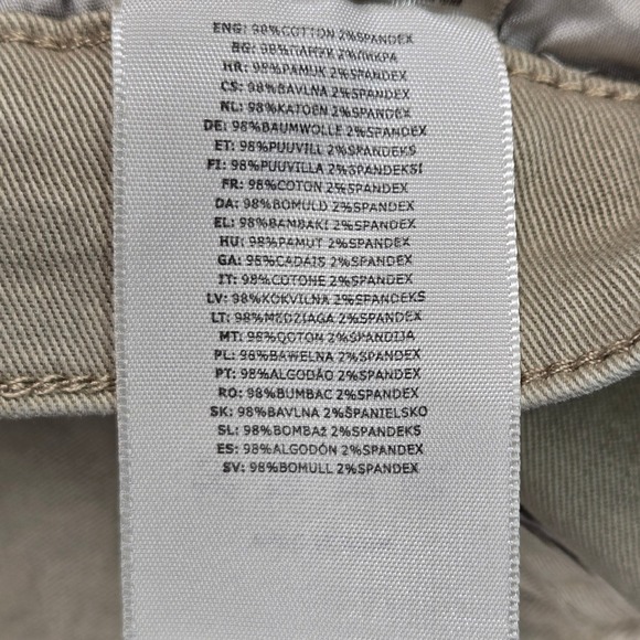 YoungLA Cargo Pants Mens L Khaki Tan NEW 6032 Adjustable Waist Straight Leg - Picture 15 of 16